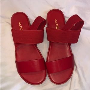 ALDO Seangwen sandal RED NWOT